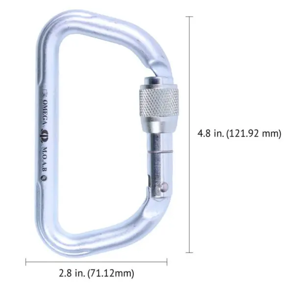 OMEGA PACIFIC MOAB 1/2″ Steel Large D Keylock Screw-Lok NFPA - Image 2