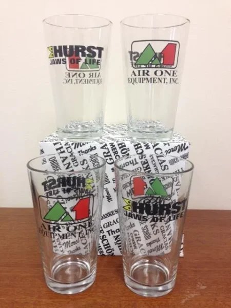 Air One Pint Glasses (4)