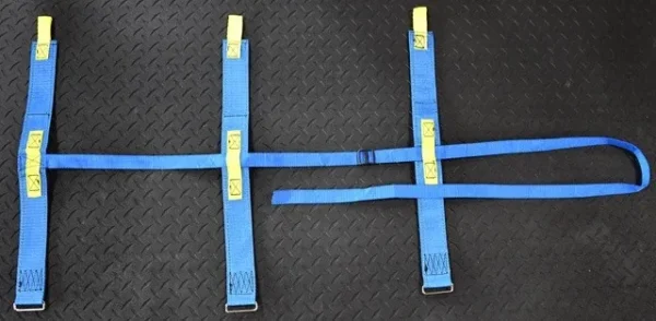 Firefighter Straps 1-3/4" ADJUSTABLE HOSE BUNDLE STRAP KIT (BLUE) - Image 4