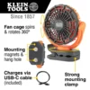 Klein Rechargeable Personal Jobsite Fan - Image 4