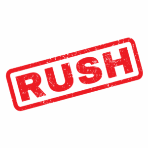 RUSH FEE
