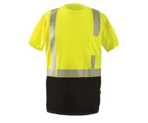 Short Sleeve OCX™ Patented Segmented Tape Black Bottom W-Pocket
