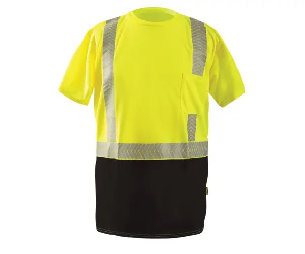 Short Sleeve OCX™ Patented Segmented Tape Black Bottom W-Pocket
