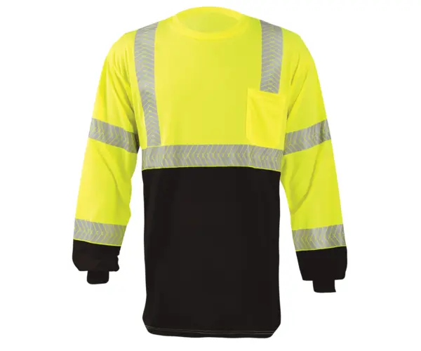 Long Sleeve Segmented Tape Black Bottom T-Shirt W-Pocket Class 3